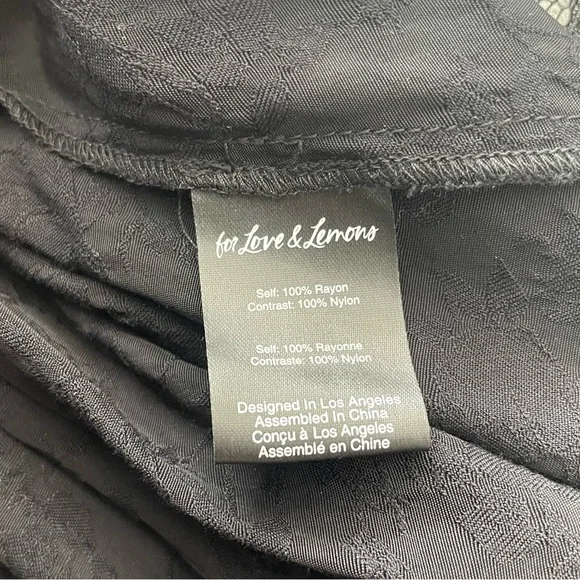 🖤 FOR LOVE AND LEMONS 🖤 Deane Lace Midi Dress, Black, Size Medium - Picture 6 of 8